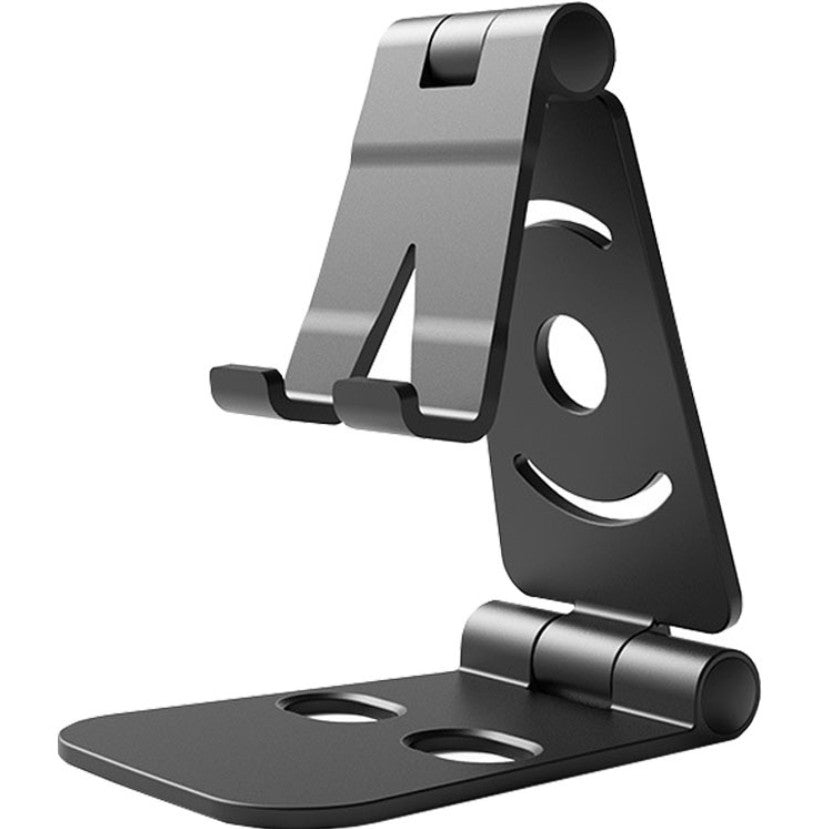 Adjustable and Durable Plastic Phone Stand – Suitable For Smart Phones & Mini Tablets (Black)