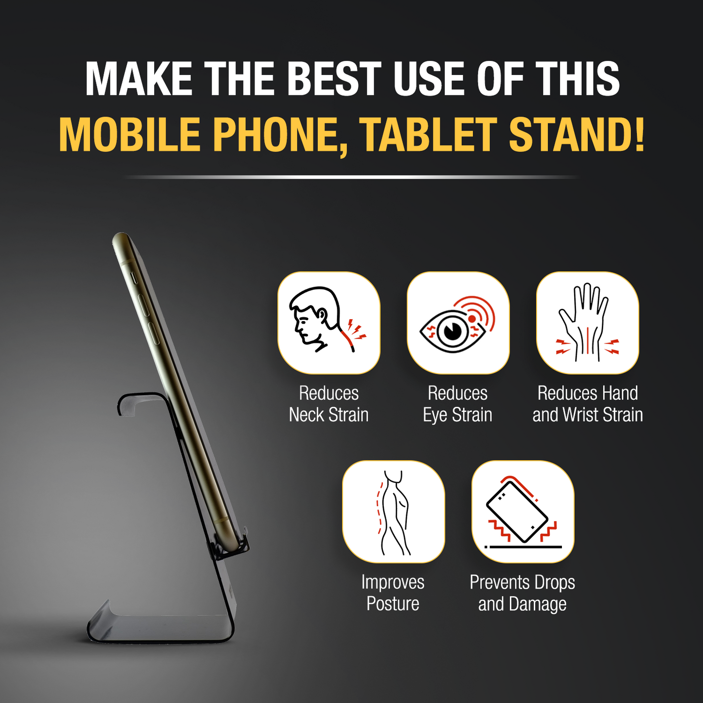 Screen Fresh Screen Cleaning kit, Elegant Phone Stand and OTG C Type Cable - Combo Offer